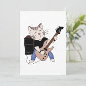 Katze spielt E-Gitarre (Stehend Vorderseite)