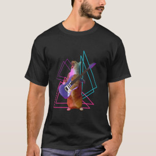 Katze spielt elektrische Gitarre T T-Shirt