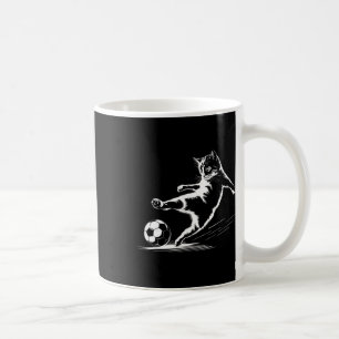 Katze spielt Fußball Byll Grafik Katze Sport Lusti Kaffeetasse