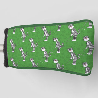 Katze spielt Golf (Putter), lustiger Golfer Headcover