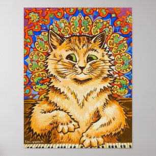 Katze spielt Klavier, Louis Wain Poster