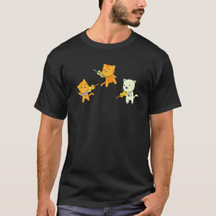 Katze spielt Violine Cello Katze  Violinist Cello  T-Shirt