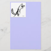 Katze Springing2 Briefpapier (Vorderseite)