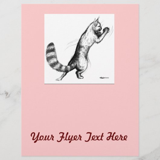 Katze Springing2 Flyer (Vorne)