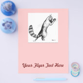 Katze Springing2 Flyer (Einzeln)