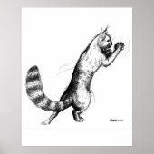 Katze Springing2 Poster (Vorne)
