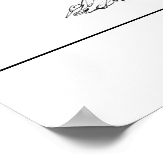 Katze Springing2 Poster (Ecke)