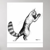 Katze Springing2 Poster (Vorne)