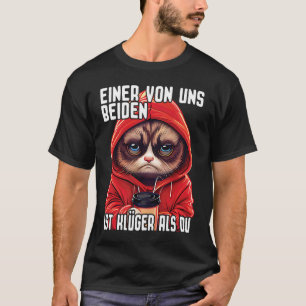 Katze Spruch I Einer von uns ist ja auch ein Mann T-Shirt
