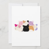 Katze Squishmallow Geburtstagsfeier Einladung (Rückseite)