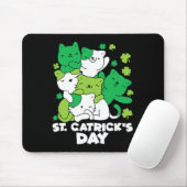 Katze St. Patrick's Day Katze Leprechaun Glücklich Mousepad (Mit Mouse)