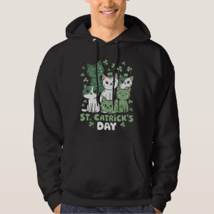 Katze St. Patrick's Day Lustiger Catrick's Day Hoodie