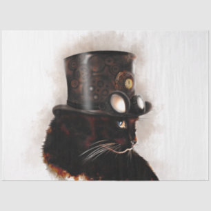 Katze Steampunk Seidenpapier