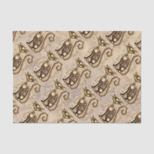 Katze Steampunk Vintage Retro Stil Maschine  Seidenpapier
