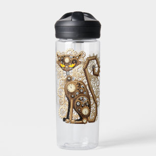 Katze Steampunk Vintage Retro-Stil Maschine  Trinkflasche