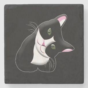 Katze Steinuntersetzer