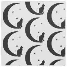 Katze, Sterne und Mond