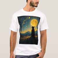 Katze Sternennacht Van Gogh Katze Für Katzenliebha