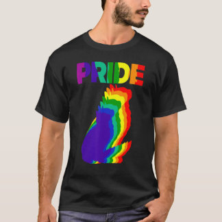 Katze Stolz Katze Regenbogenfarbe Katze Kätzchen 4 T-Shirt