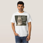 Katze "STOP READING SHIRT & FÜTTRE ME" Mens Value (Vorne ganz)