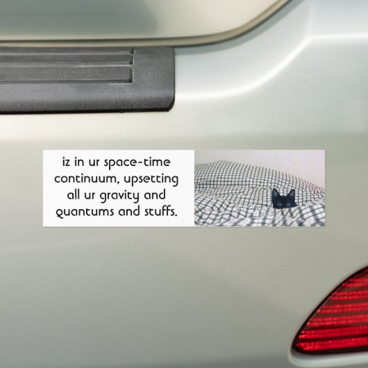 Katze stört Menge Autoaufkleber (Auf Auto)