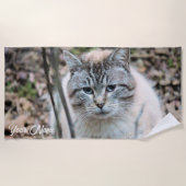 Katze Strandtuch (Vorderseite)