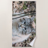 Katze Strandtuch (Vorderseite)