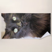 Katze Strandtuch (Vorderseite)