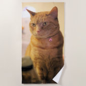 Katze Strandtuch (Vorderseite)