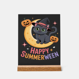 Katze Süß Halloween Ästhetik Essential T-Shirt Acrylschild