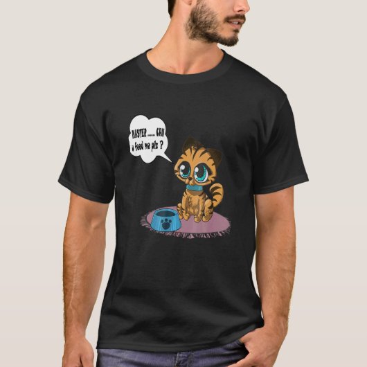 Katze süß und Katze will, dass du sie fütterst T-Shirt (Vorderseite)