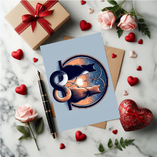 Katze Süß Valentinstag  Feiertagskarte