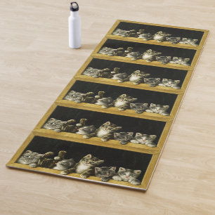 KATZE SÜßE KATZEN UMKEHRBARE YOGA-MATTEN YOGAMATTE