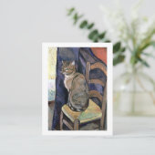 Katze, Suzanne Valadon Postkarte (Stehend Vorderseite)