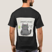 Katze T-Shirt (Rückseite)