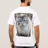Katze T-Shirt (Rückseite)