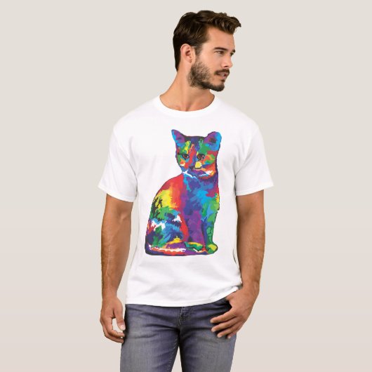 Katze T-Shirt (Vorne ganz)