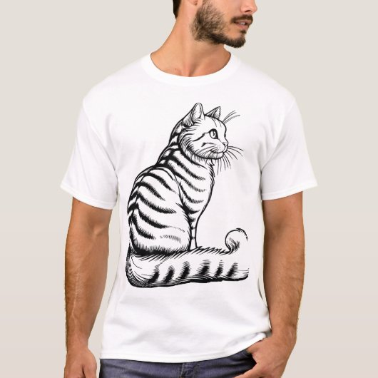 Katze T-Shirt (Vorderseite)