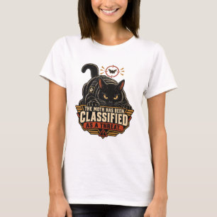 Katze T-Shirt - Die Motte wurde als Bedrohung eing