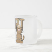 Katze T-Shirts und Geschenke Mattglastasse (VorderseiteRechts)