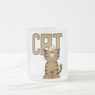 Katze T-Shirts und Geschenke Mattglastasse