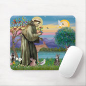 Katze (Tabby 2) - Heiliger Franziskus Mousepad (Mit Mouse)