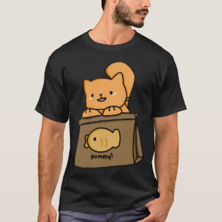 Katze Taiyaki Fisch T-Shirt