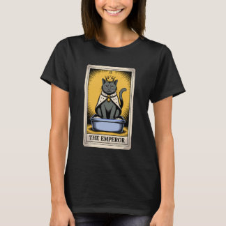 Katze Tarot Karte Der Kaiser Süße Katzenstreu Box  T-Shirt