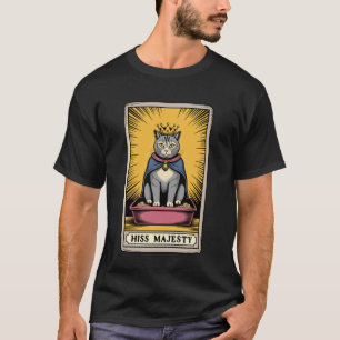 Katze Tarot Karte Zisch Majestät Süße Katze Katzen T-Shirt