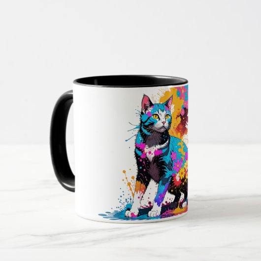 Katze Tasse (Vorderseite Links)