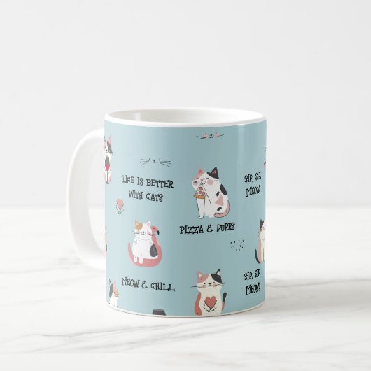 Katze Tasse (Vorderseite Links)