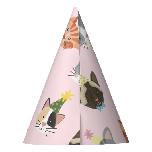 Katze-tastische Purfect Geburtstag Partyhütchen (Rückseite)