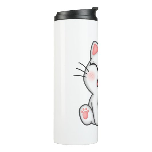 Katze Thermosbecher (Nach links gedreht)