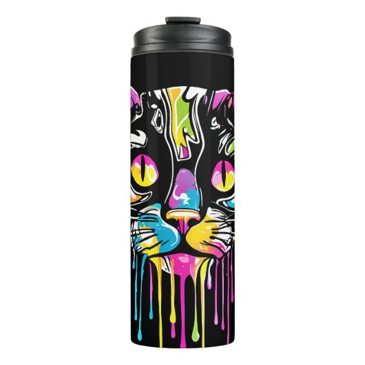 Katze Thermosbecher (Vorderseite)